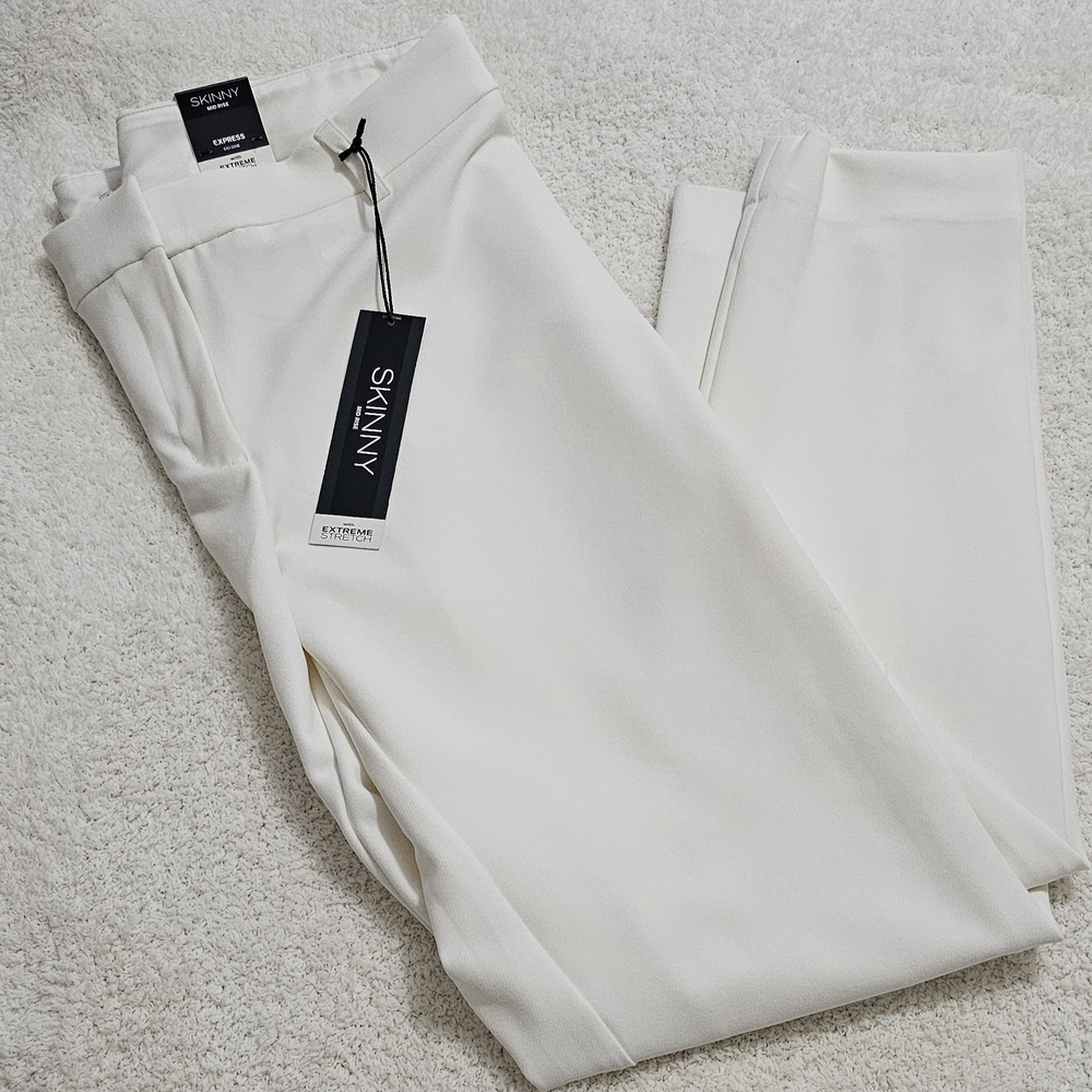 Express Cream Skinny Trousers